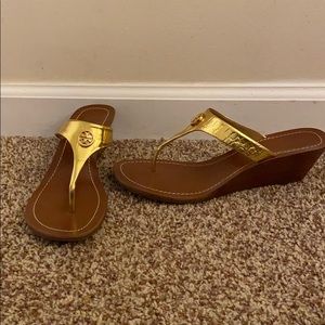 NIB Tory Burch Cameron wedge sandals